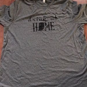 Drink at home Indiana tee unisex